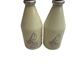 Loción para después del afeitado Old Spice original, 1/2 llena, botella de vidrio con tapa de estrella de 2.5 oz, fabricada en EE. UU.