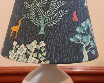 woodland lampshade nursery