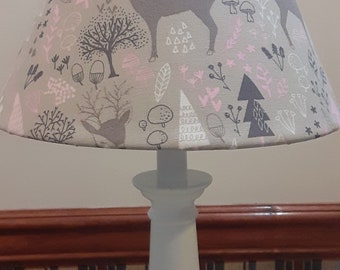 woodland nursery lamp shade