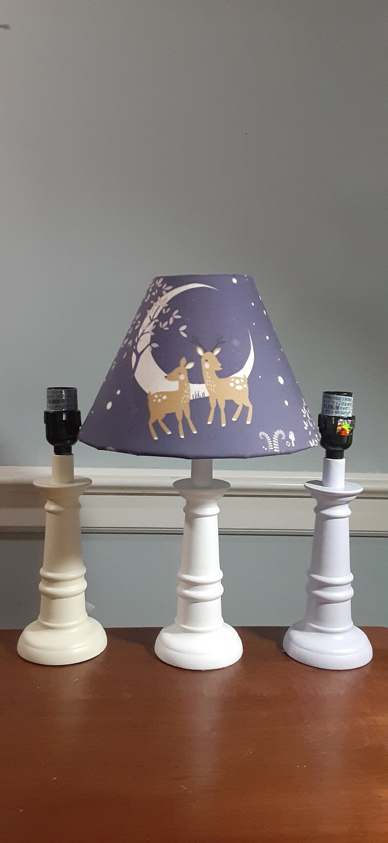 Deer Nursery Lamp Woodland Accent/nursery Lamp Fawn Accent Etsy