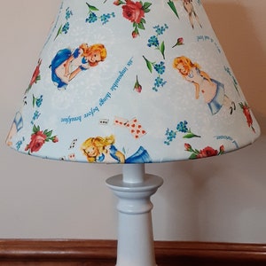 Alice in Wonderland Nursery accent lamp, Alice in Wonderland baby girl lamp, Alice in Wonderland girl  bedroom lamp,  girl baby gift