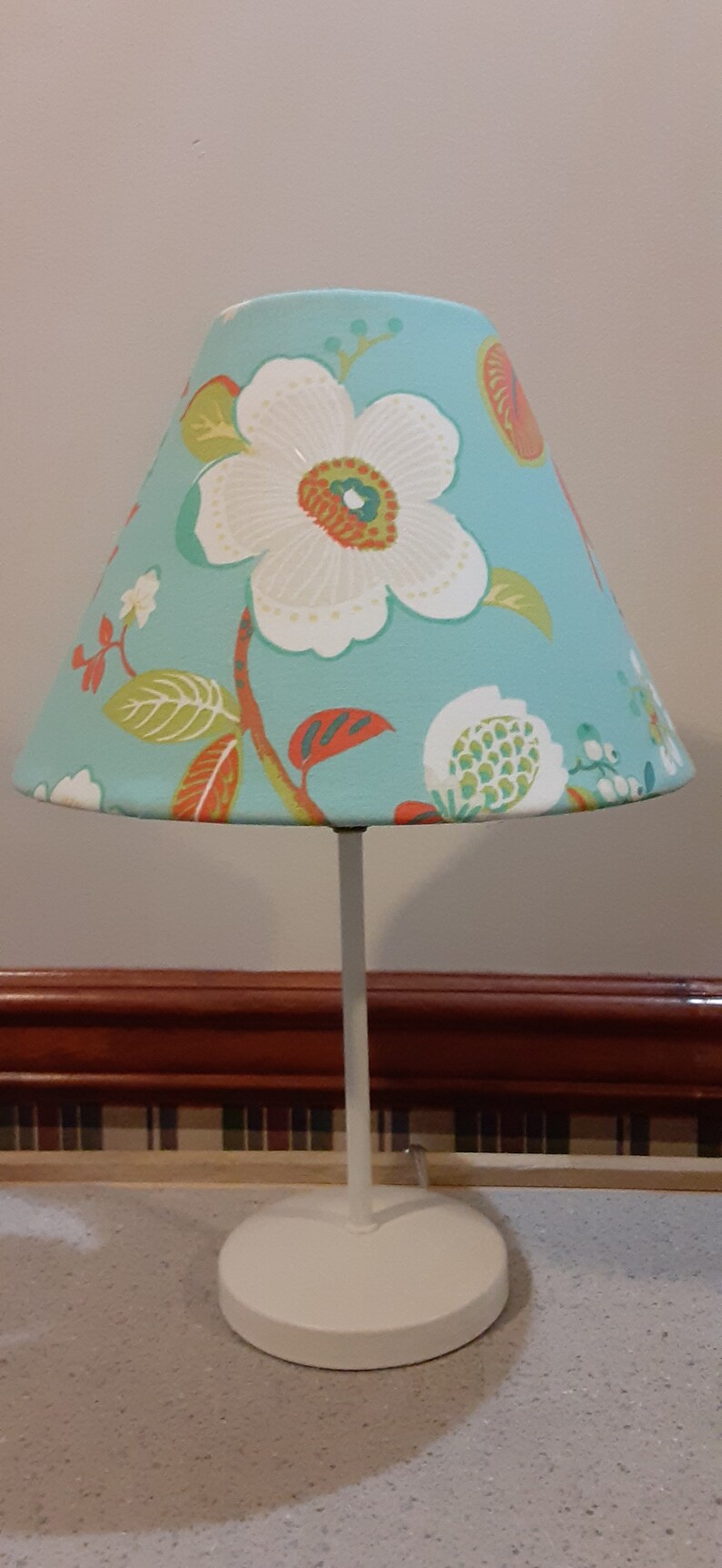 SHADE ONLY Boho Floral Nursery Lampshade Floral Baby Girl Etsy UK