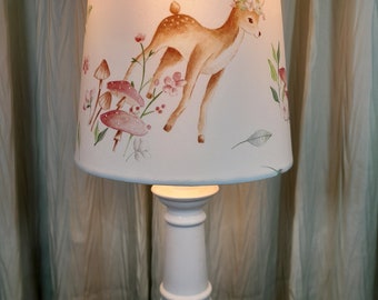 Baby deer accent/ Nursery lamp, Woodland baby lamp, deer Woodland child's lamp,  boho deer Nursery lamp, deer table lamp, animal baby lamp