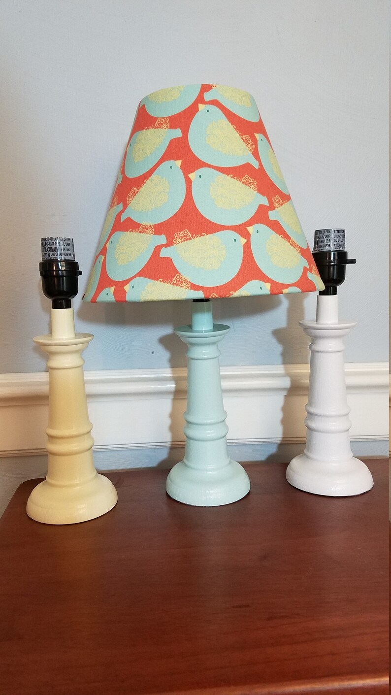 Bird accent lamp boy girl nursery bird nursery AQUA BIRDS nursery lamp baby gift bird tabledesk lamp turquoise bird lamp