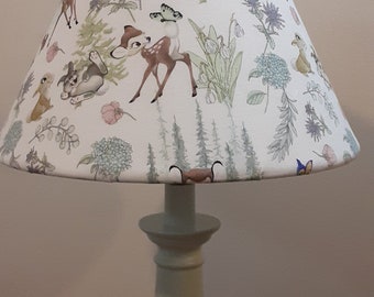 Bambi nursery accent lamp, Bambi and butterfly baby lamp, baby deer table lamp, Bambi Thumper nursery/child lamp, baby gift, woodland lamp