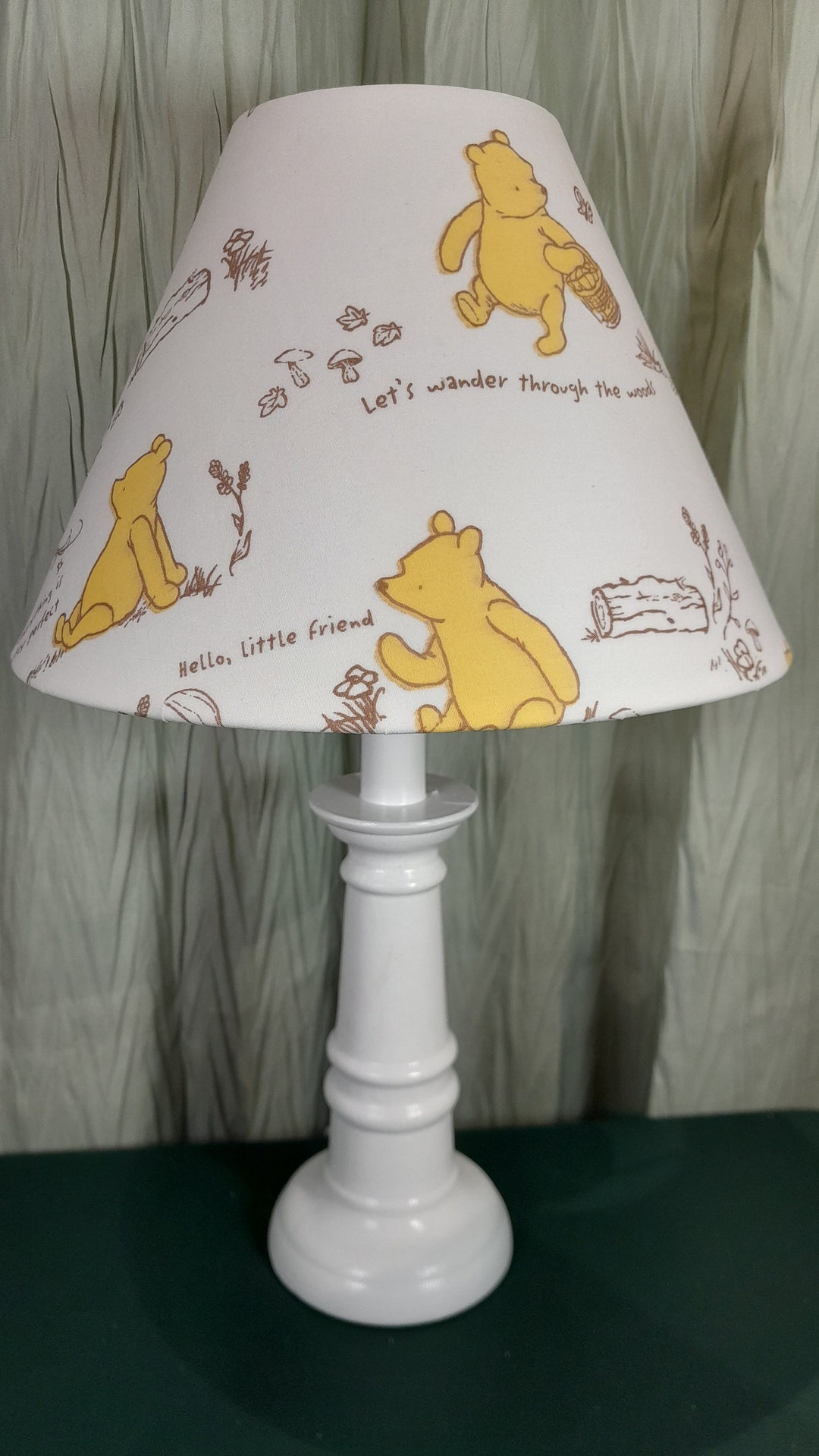 Winnie the Pooh Nursery/accent Lamp, Pooh Baby Lamp, Pooh Sweet Things Woodland Lamp, Baby Boy