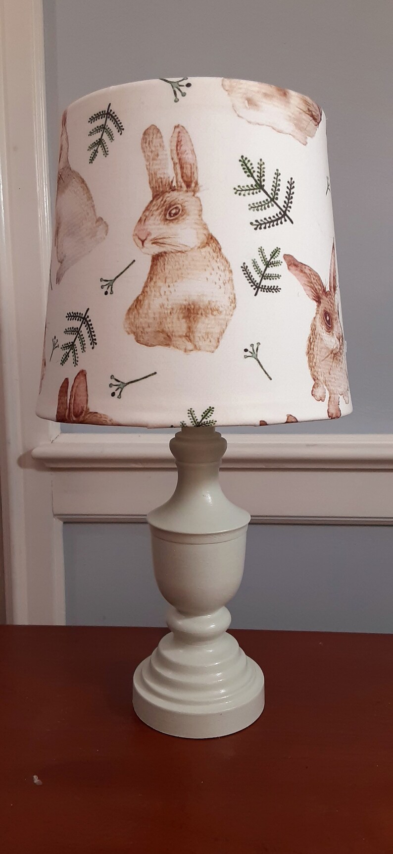 Bunny accent/ Nursery lamp Woodland Nursery lamp Etsy