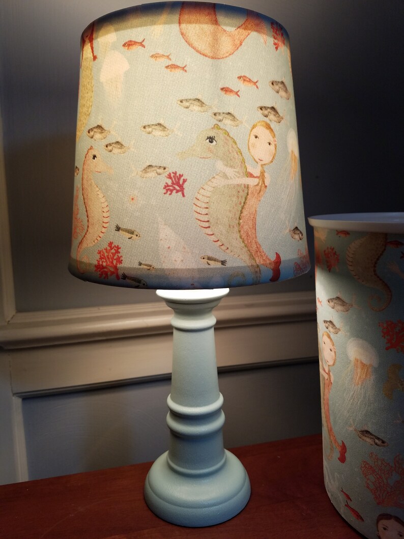 child/'s bedroom lamp seahore beach house lamp baby gift mermaid nurserychild/'s lamp baby mermaid lamp Mermaid accent lamp