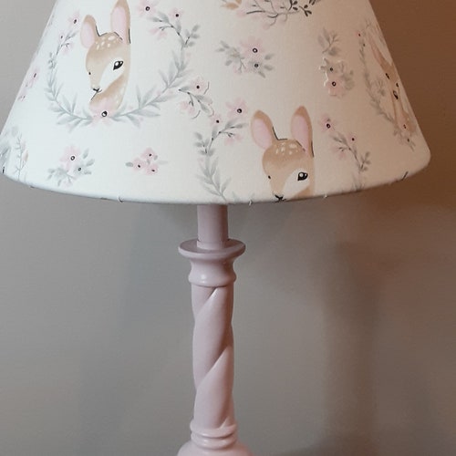 Woodland Nursery/accent Lamp Raccoon Fox Deer Owl Bear Accent Etsy