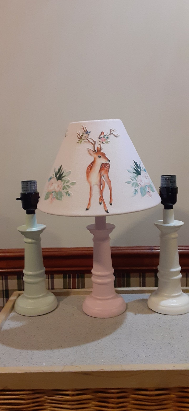 Boho Deer Nursery Lamp spotted Fawn Accent Lamp Etsy