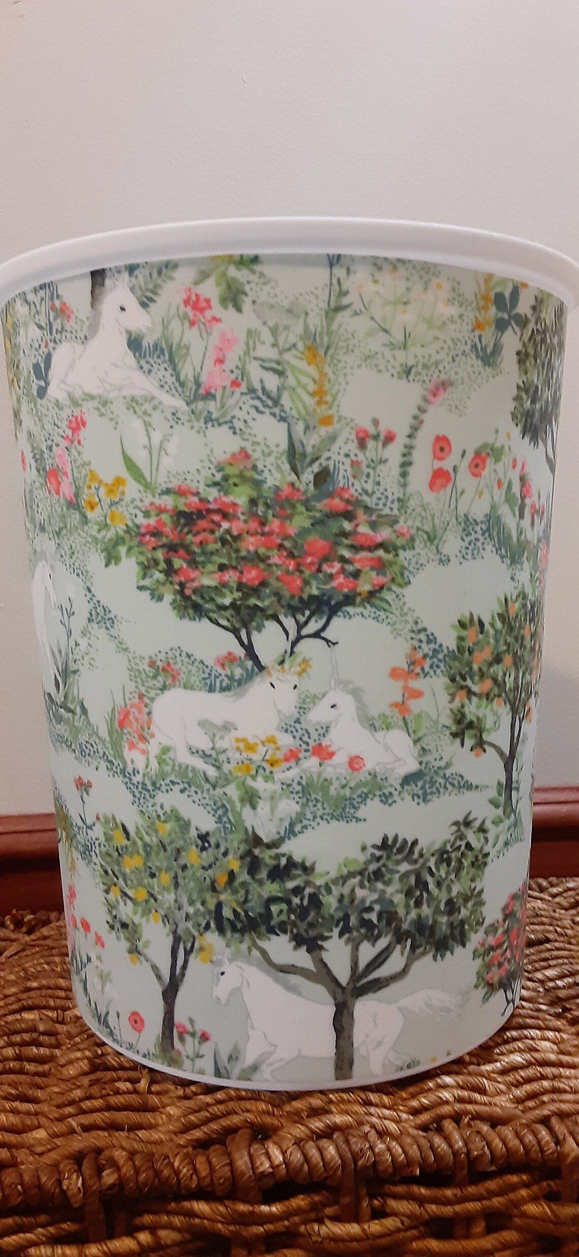 Nursery wastebasket unicorn trash can unicorn baby Etsy