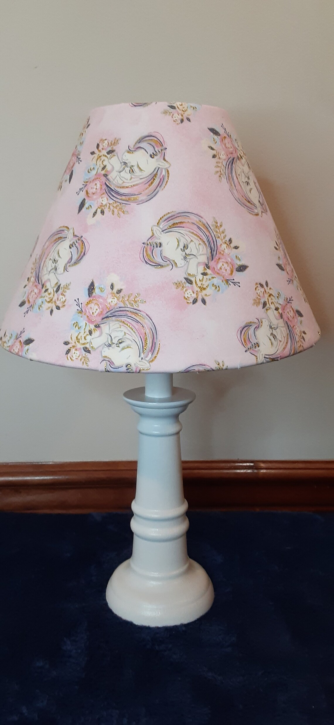 Unicorn nursery/accent lamp pink unicorn baby girl lamp Etsy