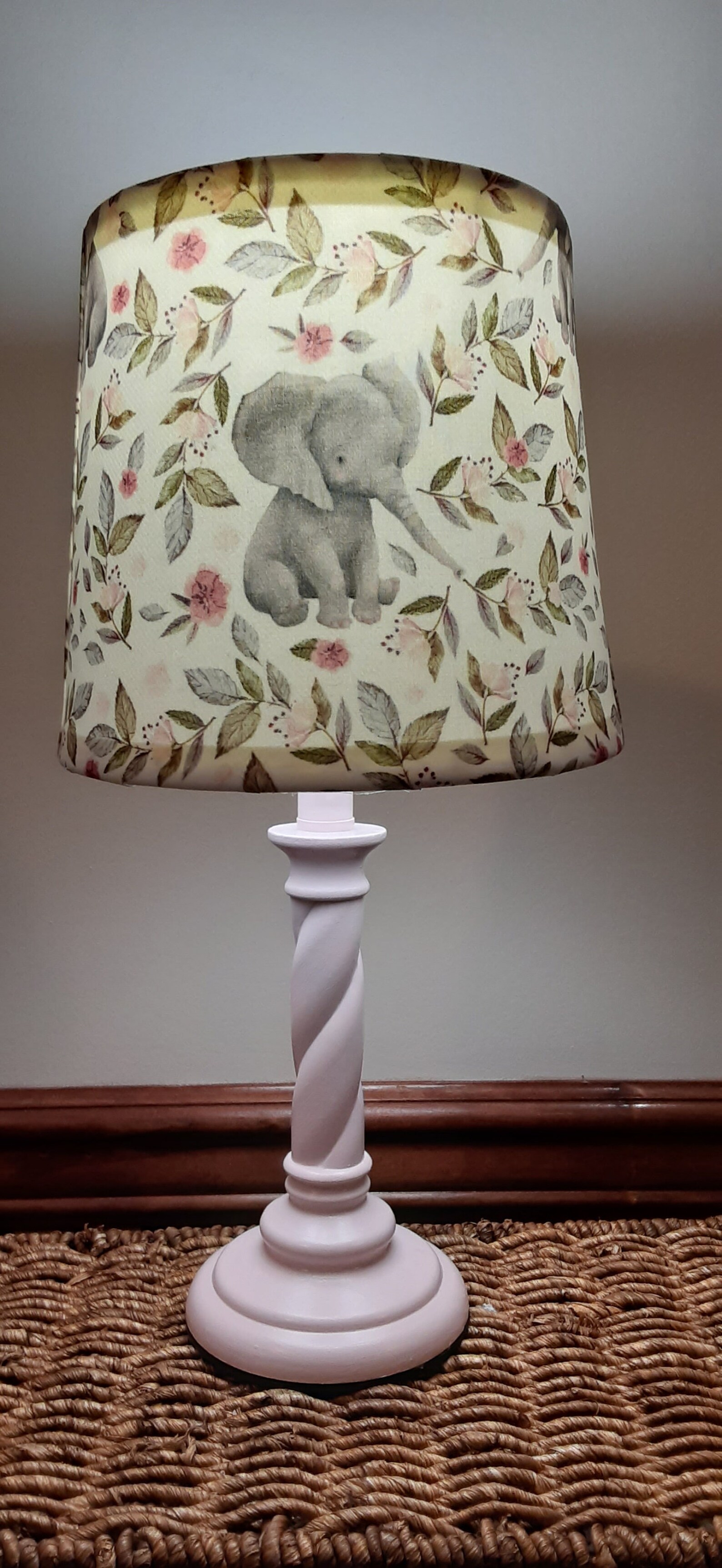 Boho baby elephant nursery lamp elephant nursery/accent lamp Etsy