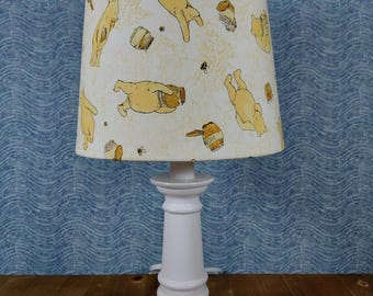 Classic Winnie the Pooh Nursery lamp, Pooh  accent table lamp, Pooh honeypot, baby boy or girl lamp, baby boy girl gift, child bedroom lamp