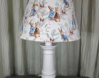 Beatrix Potter Peter Rabbit lamp, Woodland baby lamp, bunny child's nursery lamp, Peter Rabbit accent lamp, Peter Rabbit baby lamp