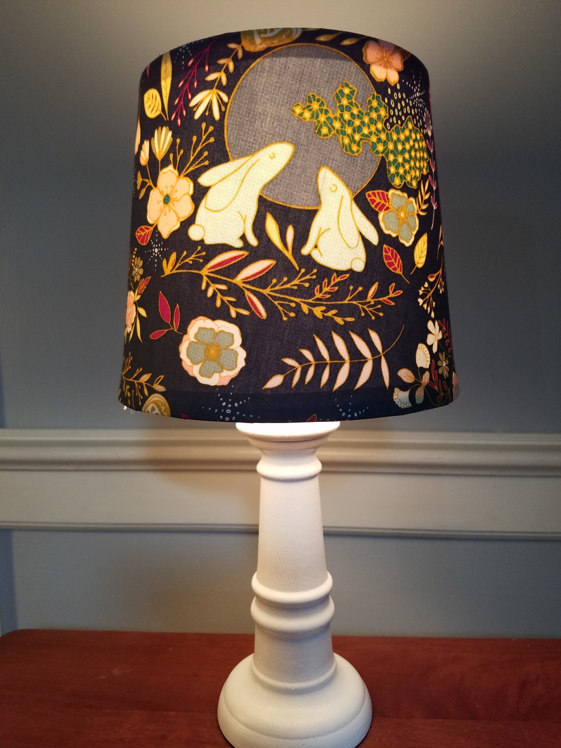 Woodland nursery lamp bunny nursery accent/table lamp Etsy