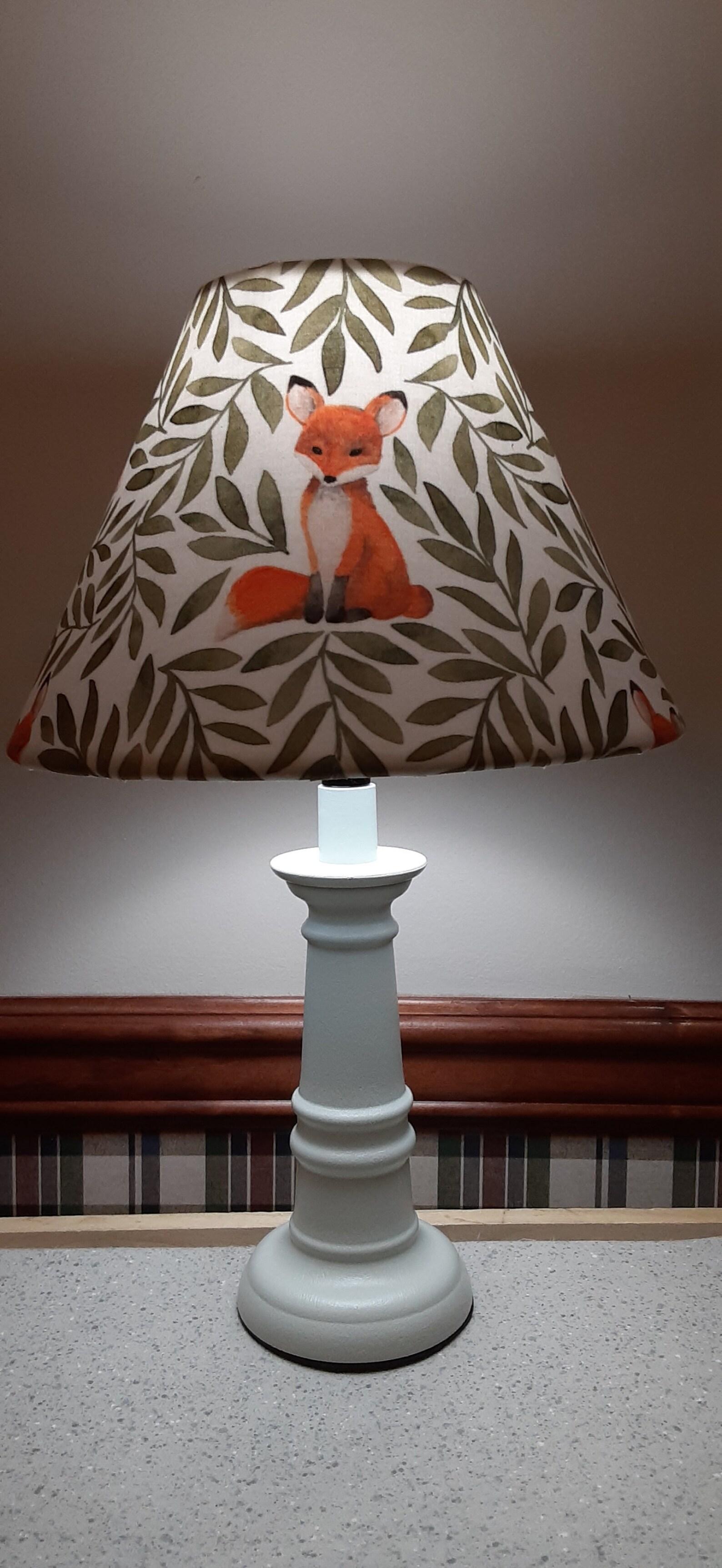 Fox nursery lamp woodland nursery/accent lamp baby fox Etsy