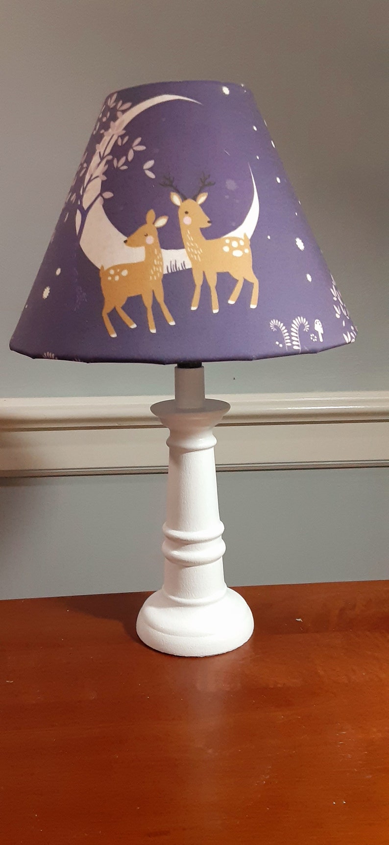 Deer Nursery Lamp Woodland Accent/nursery Lamp Fawn Accent Etsy