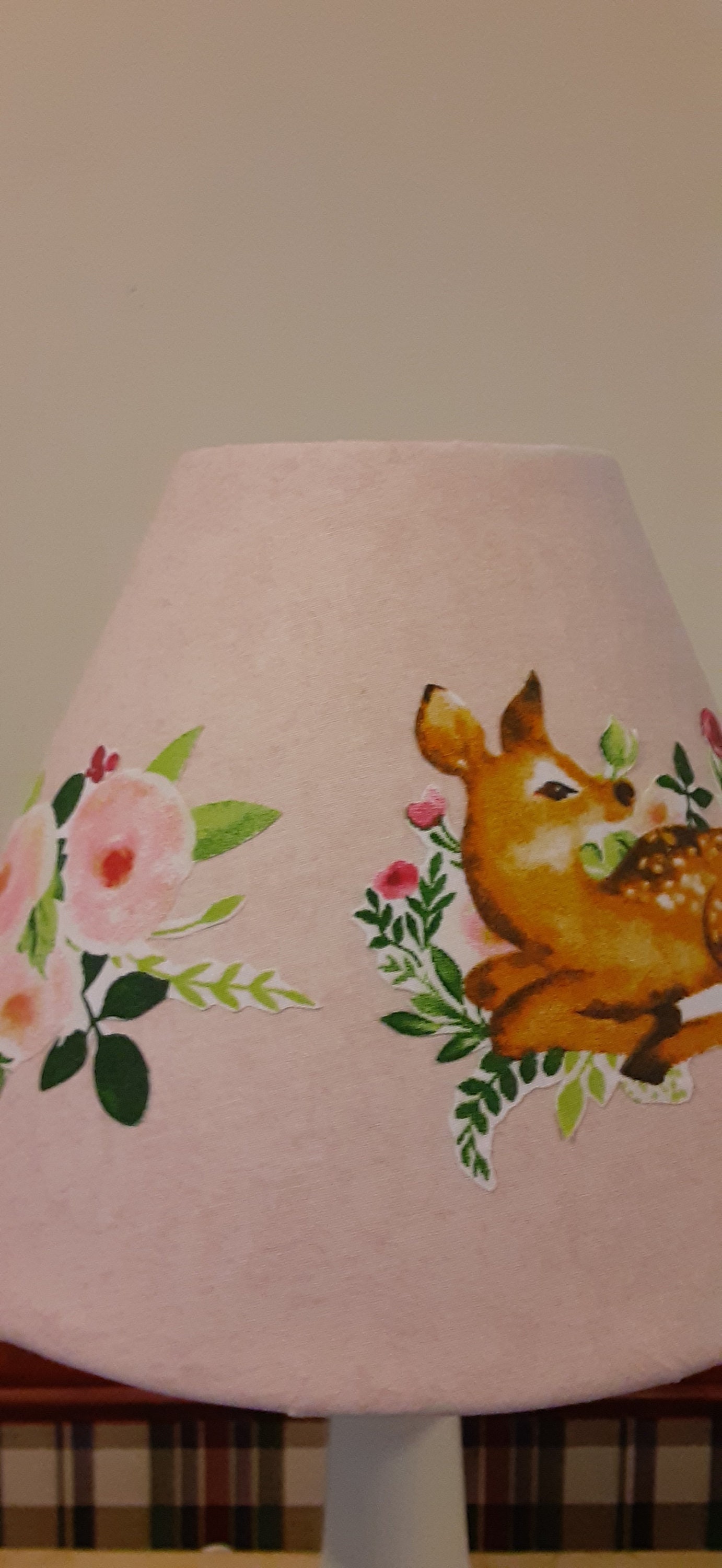 Deer Nursery / accent lamp Woodland baby lamp girl deer Etsy