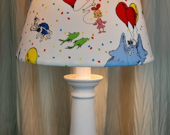 Dr. Seuss accent / Nursery lamp, Horton the Elephant baby child's lamp, Dr Seuss character lamp, colorful Dr Seuss baby child's lamp