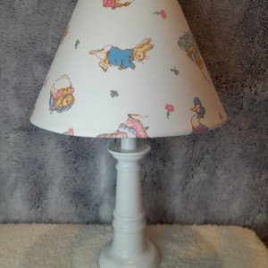 Vintage Beatrix Potter nursery/accent lamp, Peter Rabbit vintage baby lamp, Bunny baby/nursery accent lamp, Beatrix Potter nursery