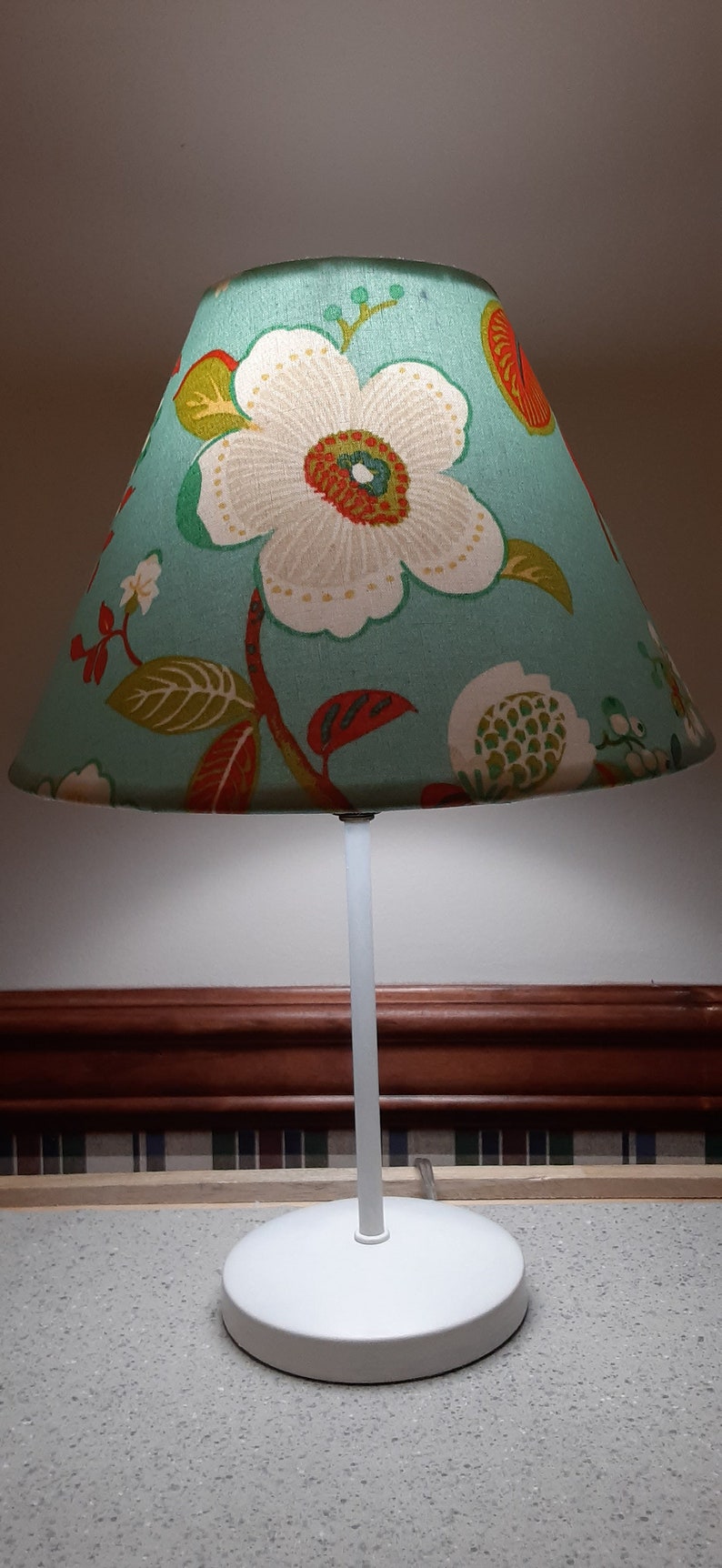 SHADE ONLY Boho Floral Nursery Lampshade Floral Baby Girl Etsy UK