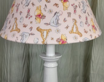 Winnie the Pooh Nursery / accent lamp, Pooh Tigger Pooh Eeyore piglet baby lamp, honey pot butterfly Pooh lamp, baby girl lamp/ gift