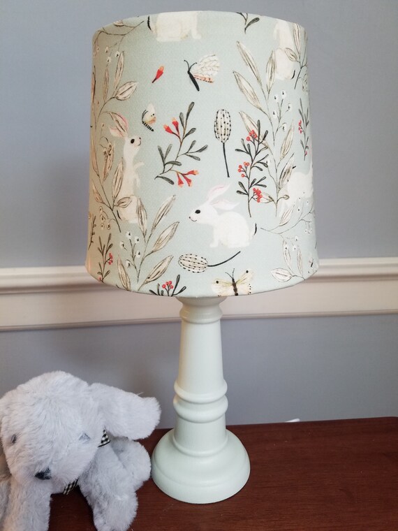 Bunny nursery/ accent lamp bunny baby lamp Woodland baby / Etsy