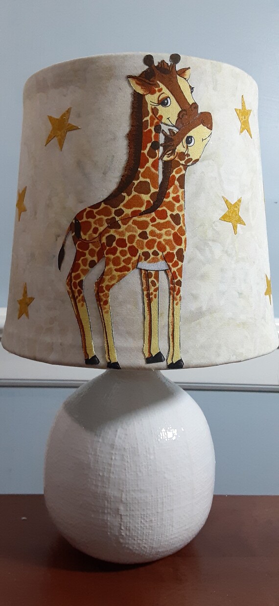 Shade Only Giraffe Accent Nursery Lampshade Mother Baby Giraffe Accent Nursery Lampshade Mother, Giraffe Nursery Lampshade