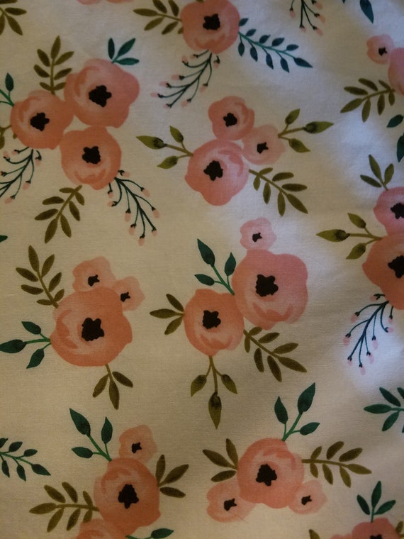 New Floral Crib Sheet Protector Boho Waterproof Crib Sheet Etsy