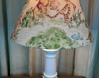 Winnie the Pooh Nursery / accent lamp, Pooh Tigger Eeyore Baby lamp, Pooh Tigger Piglet child's table lamp, Bear nursery lamp, baby gift