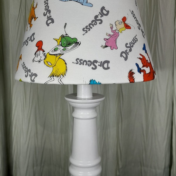 Dr Seuss accent / Nursery lamp, Horton the Elephant baby child's lamp, Dr Seuss character lamp, colorful Dr Seuss baby child's lamp