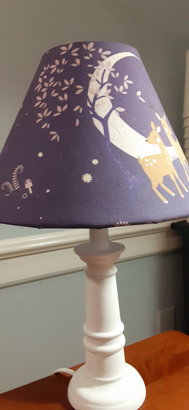 Deer Nursery Lamp Woodland Accent/nursery Lamp Fawn Accent Etsy