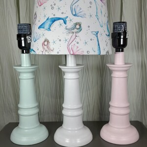 Watercolor Mermaid Accent/nursery Lamp, Baby Girl Mermaid Nursery ...