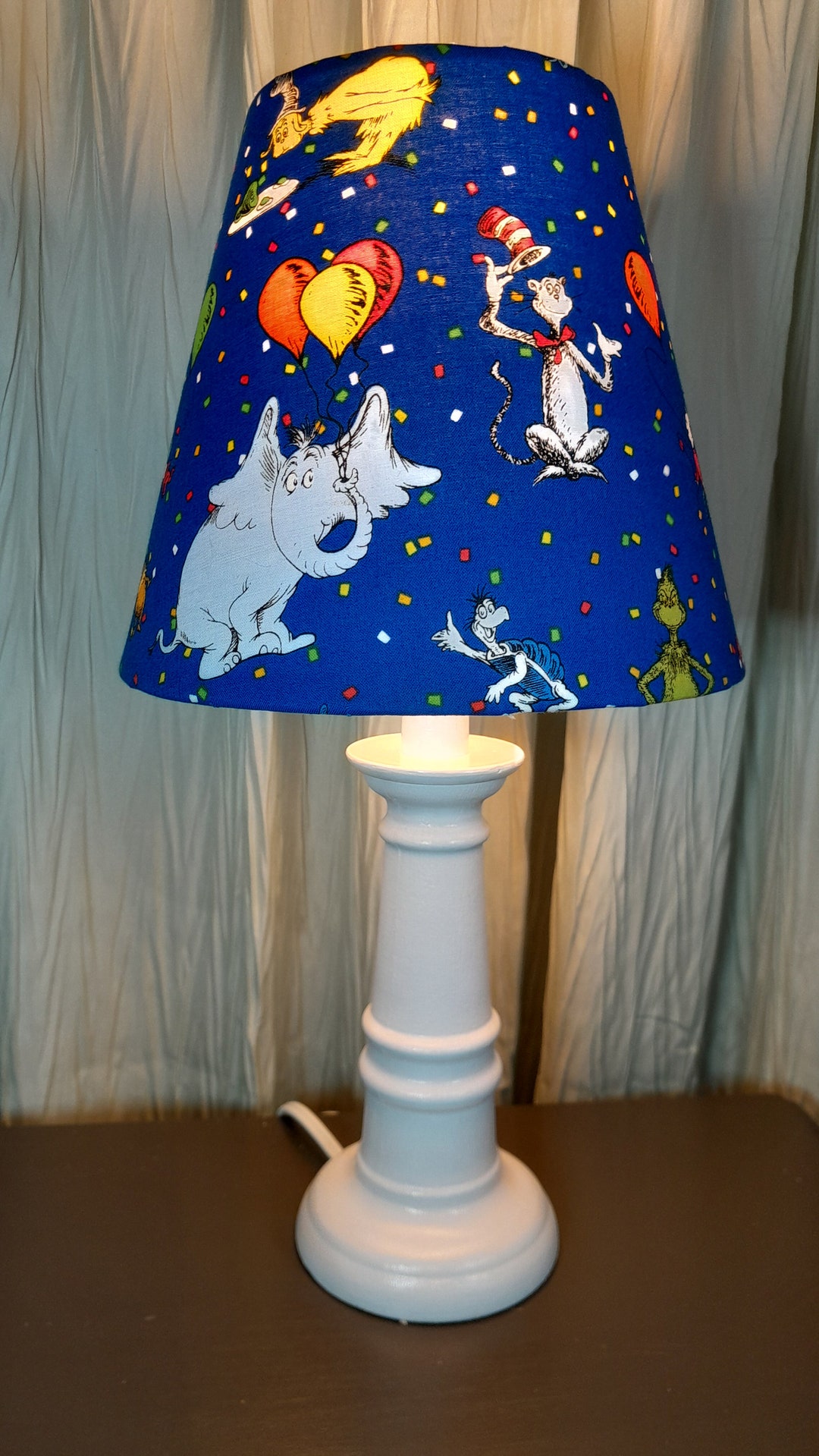 Dr. Seuss Accent / Nursery Lamp, Horton the Elephant Baby Child's Lamp ...
