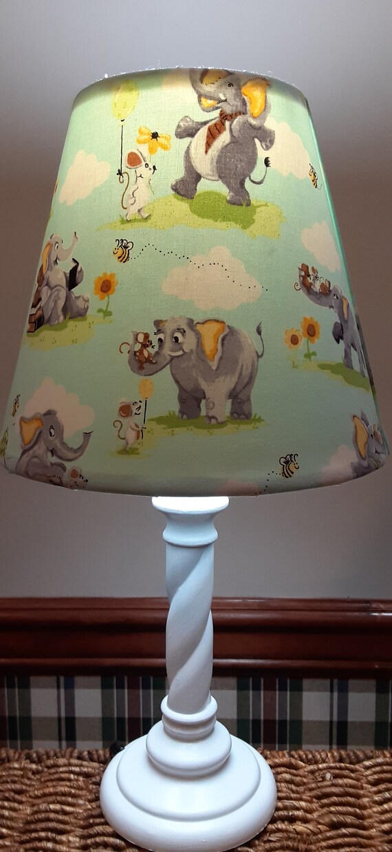 Lamp Shades Home & Living boy girl nursery lampshade Elephant mouse