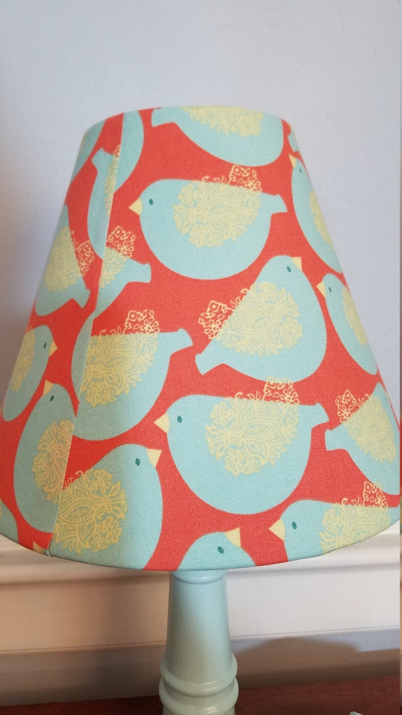 Bird accent lamp boy girl nursery bird nursery AQUA BIRDS nursery lamp baby gift bird tabledesk lamp turquoise bird lamp