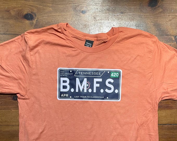 B.M.F.S Tennessee Plate Billy Strings Shirt, Very High End, High Quality Tour Shirt