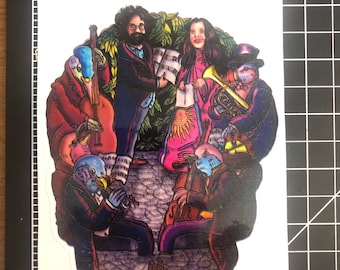 Bird Song sticker Die Cut Earth Kind Designs TM inspired Live Grateful Original Dead image. Something Like a bird within them sang...