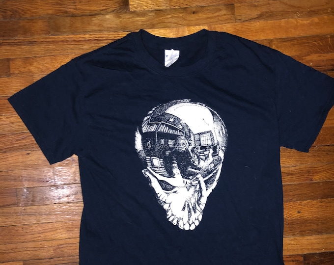 Playing in the Band Jerry Escher Grateful Dead Inspired Shirt " I can tell your future just look whats in your hand "
