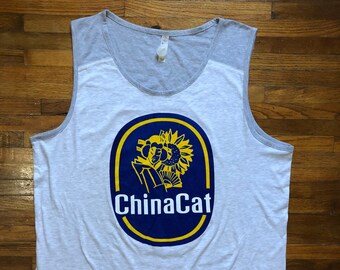 China Cat Sunflower Tank top Grateful Dead Inspired