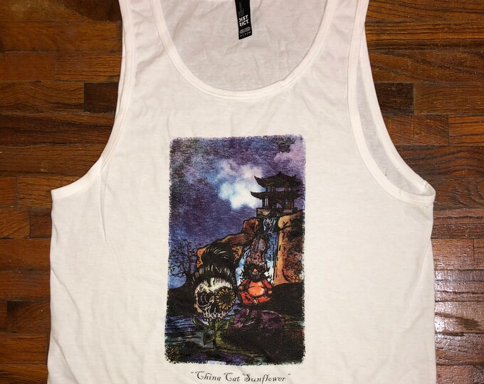 China Cat Sunflower Tank top Grateful Dead Inspired