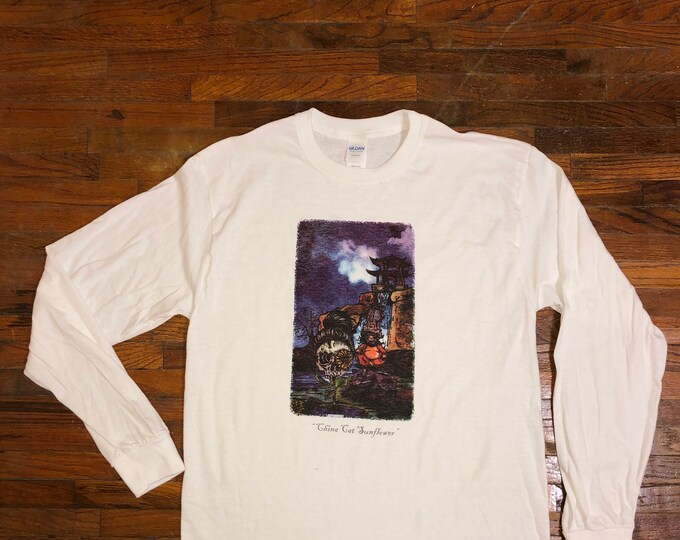 China Cat Sunflower Long Sleeve LiveGrateful.net Original design