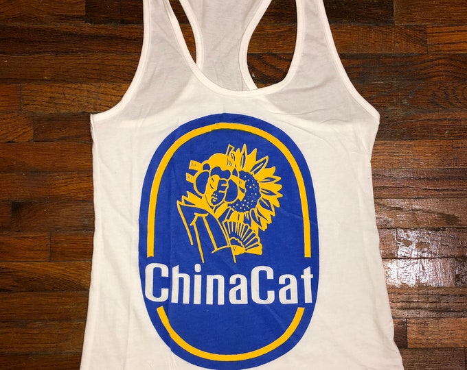China Cat Sunflower LiveGrateful.net Original Womens Racerback Tank