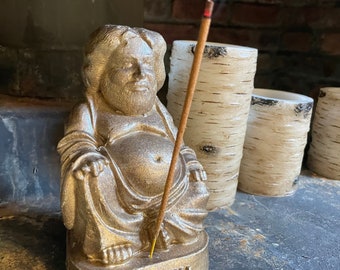 Jerry Bertha Buddha Cast in Stone, Resin, Wax Paraffin