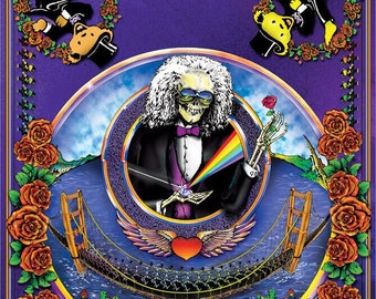 Deadheads Across Golden Gate (Regular) Regular Poster Size: 24x36 (sb)