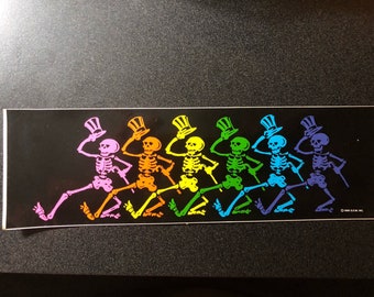 Dancing Skelton Vintage Stickers Limited Edition Vintage Stickers Grateful Dead officially licensed