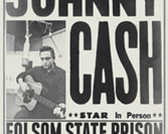 Vintage Johnny Cash Posters 24"x36"
