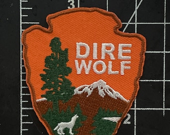 Dire Wolf Dont Murder Me Iron on Patch  Limited Edition Vintage PatchMafia.com