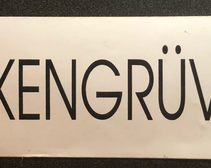 FUKENGRUVEN VINTAGE Grateful dead bumper sticker